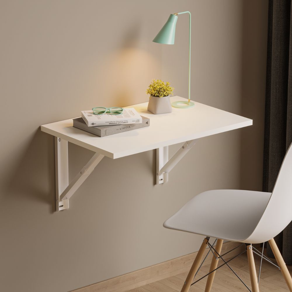 Elencia Study Table (18mm Elegant White) | Aiky Store - Home essentials for happy living